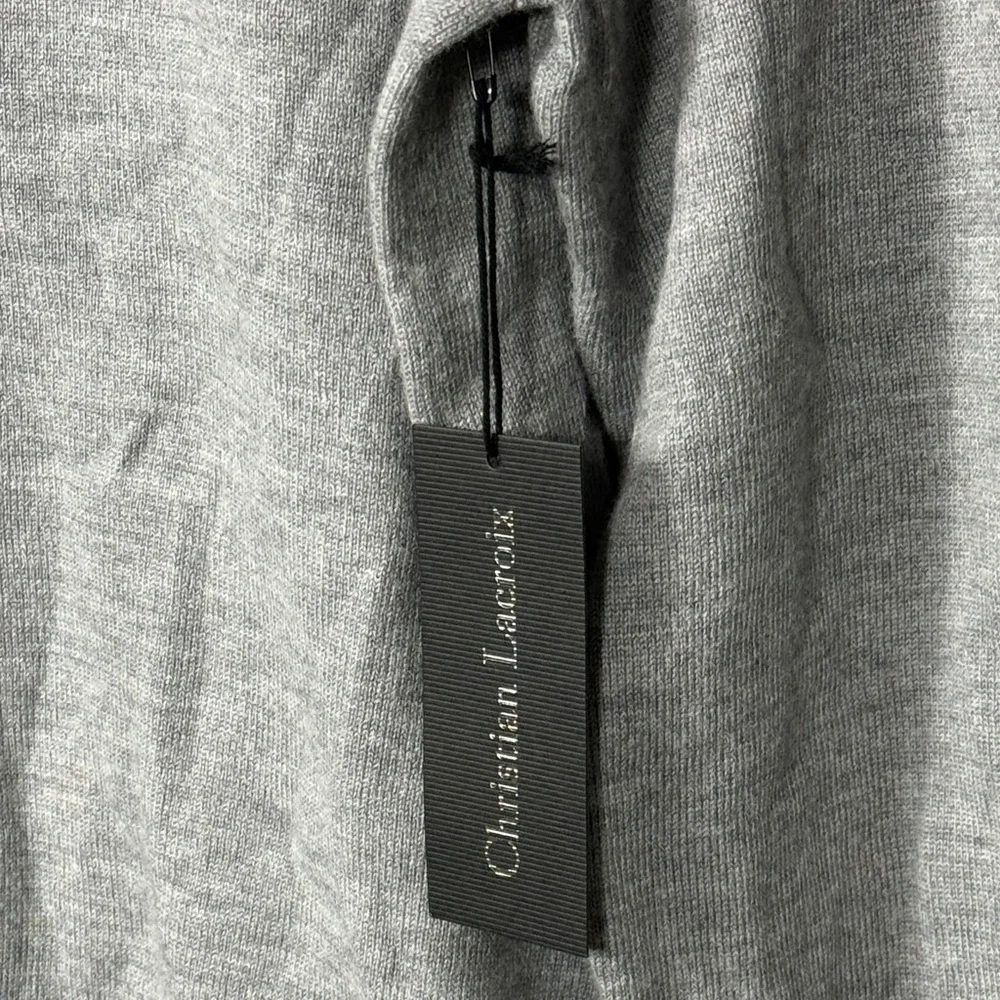 NWT Christian Lacroix Mens Quarter-Zip Pullover Sweater